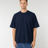 Block - T-shirt - Navy - Oversized